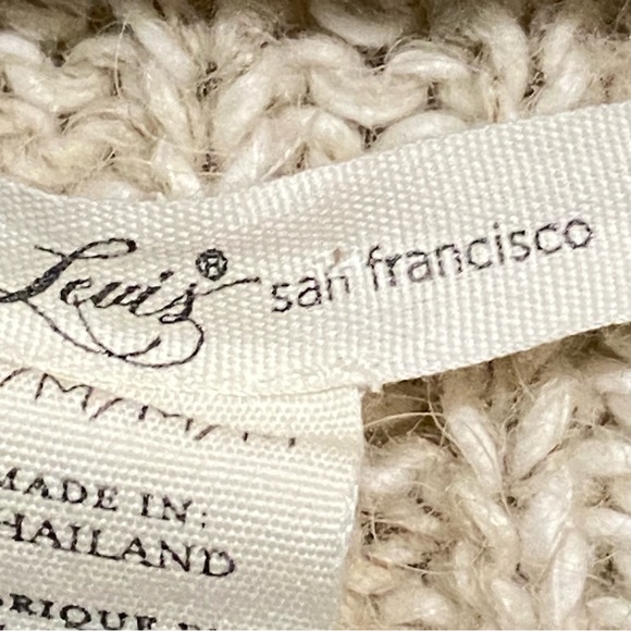 Levi's Straus Co. Oatmeal Colored 3 Button Shawl Collar Cardigan size Medium - Picture 9 of 12